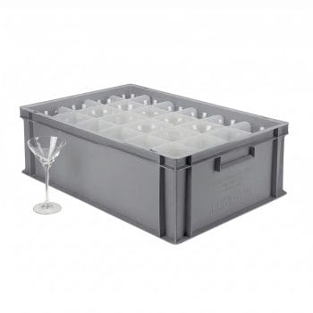 5x Κιβώτια μεταφοράς ποτηριών με διαχωριστικά (πεντάδα)